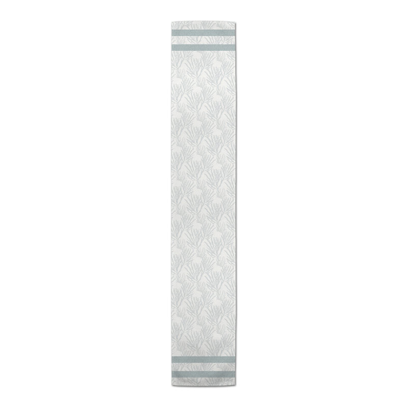 Marblehead Rectangular Striped Table Runner, 72" x 16", Blue/White