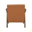 Chaise d'appoint rembourrée en similicuir 1 pièce