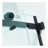 Semi-Frame Single Sliding Shower Door, 304 Stainless Stee, 5/16" (8mm) Thick SGCC Tempered Clear Glass.-112318642