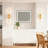 2-Light Knurled Wall Sconces With Double Glass Shades, Wall Lighting For Bathroom Vanity, Living Room, Bedroom, Hallway, And Kitchen-1233999996-1233999986