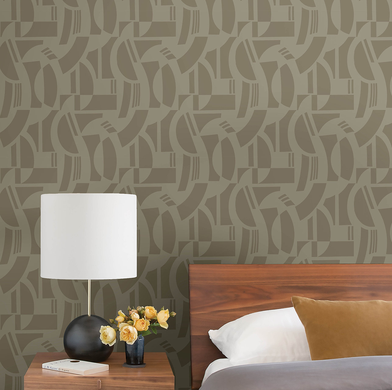 Carter Wallpaper Double Roll, Brown