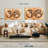 " Rustic Hemispheres Map " Print-290549096