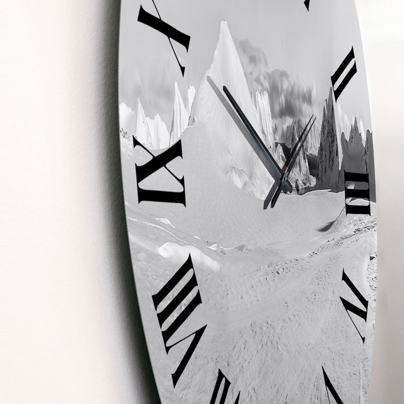 Photo panoramique de paysage arctique I - Horloge murale nautique et côtière, Grand