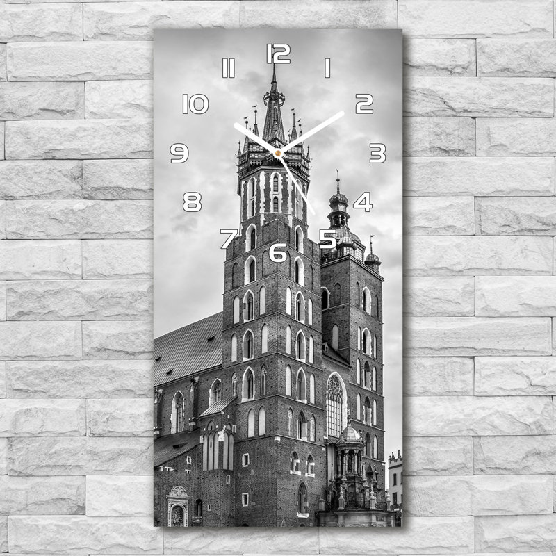 Jayqwan Glass Wall Clock, White