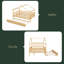 Lit en bois avec lit gigogne simple-1422615091