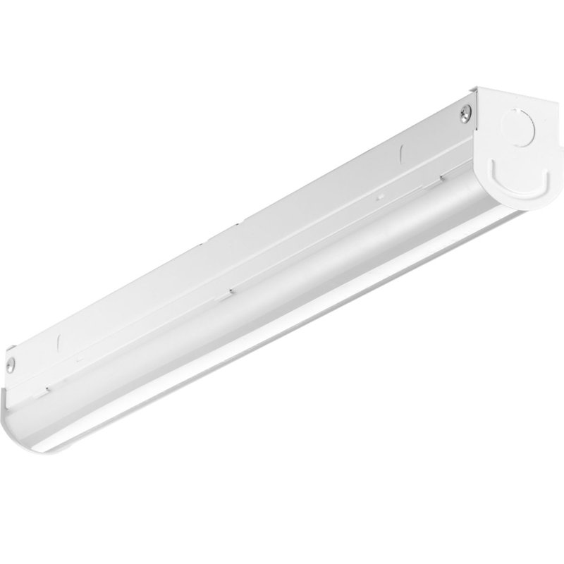 White 24-Inch LED Strip Light with Glass Lens