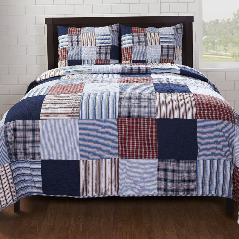 Ensemble de courtepointe Hampton, Courtepointe grand + 2 couvre-oreillers standard