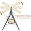 3 Person Porch Swing with Canopy-426960074