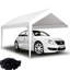 10x20ft Carport Replacement Cover Tarp - Waterproof & Guarded. Quality Material. 72 Elastic Cords. Enhanced Border. Simple Install Convenient Storage. White. Versatile For Outdoor Construction