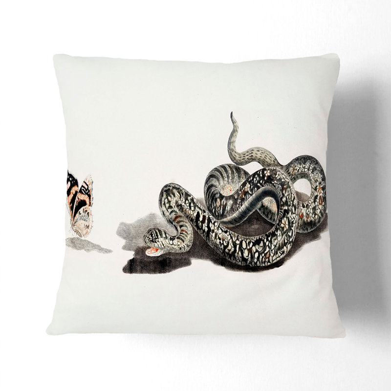 Square Throw Cushion, 40cm H x 40cm W x 15cm D, White
