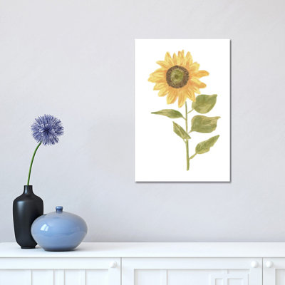 Single Sunflower Portrait II 1 Piece Wrapped Canvas Wall Art