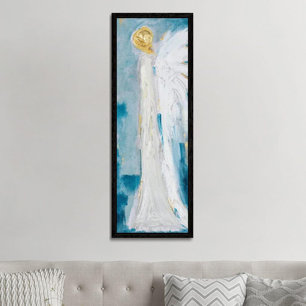 Angel Wings by L. Hewitt - Panoramic Painting on Canvas