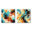 Cleophas - Ensemble de 2 animaux guépards carrés-101850557-101850556