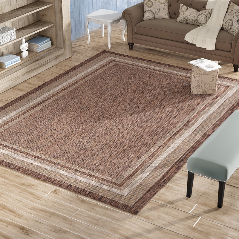 Tapis intérieur / extérieur Sevinc, Rectangle 8' x 11'4", Brown