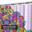 Rideau de douche psychédélique Bloom Groovy Doodle-1696812364