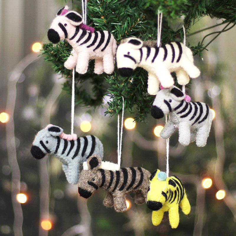 Ornements en laine Bungalow Zebra 