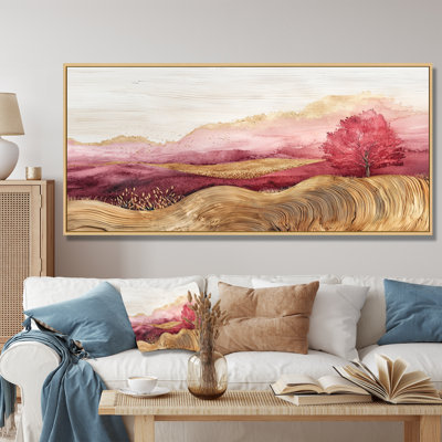 «Country Side Rose Meadow», art mural prairie