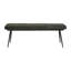 Banc rembourré en cuir avec pieds en métal, espresso antique-1535158081