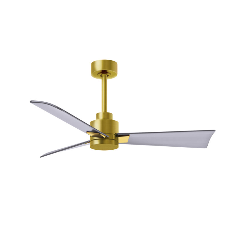 Alessandra 42'' Ceiling Fan, Brushed Nickel, Brushed Brass