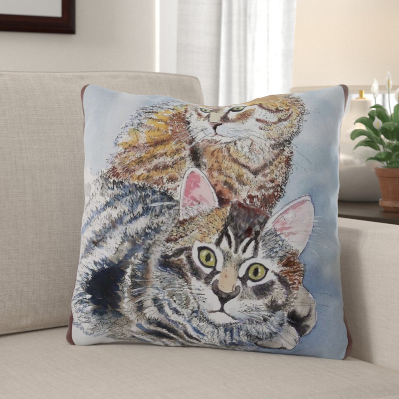 Coussin watercolour Croyle, Microsuède, Intérieur
