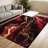 1PC Burgundy Gold Abstract Fluid Marble area rugs for Living Room, Soft and Comfortable, Suitable for all seasons, easy-to-maintain, machine washable Indoor floor mat, Under Table Farmhouse suitable for dining table, bedroom, entryway, kitchen,-1840757367