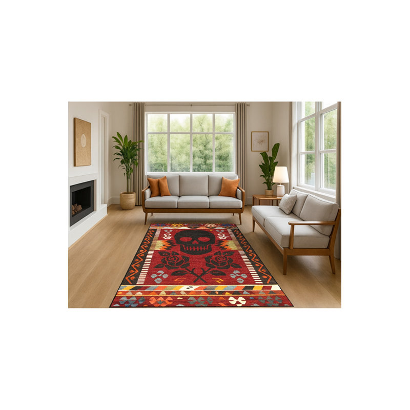 Tapis vert lavable Mosso, 4'11" x 7'7"