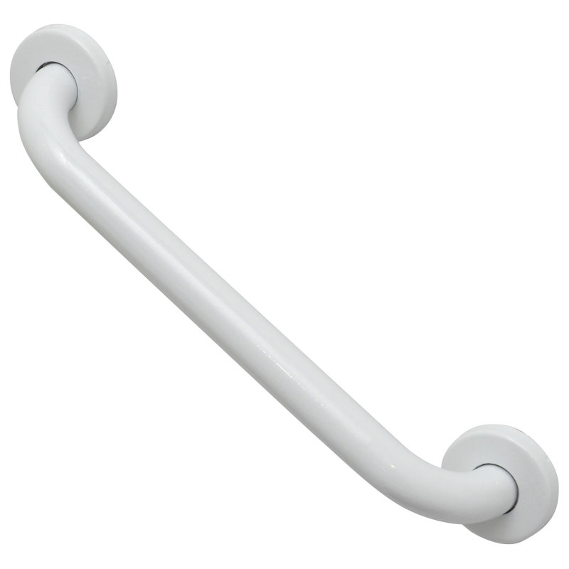 Barre d'appui droite pour le bain et la douche, Blanc, L 11,8 po