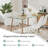 Annesley Glass Top Metal Base Dining Table-886875157
