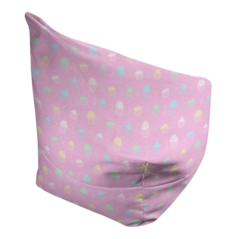 Petite chaise à sacs à billes & Leffel, Pas de bourre, H 120 po x l 2 po x P 60 po, Rose