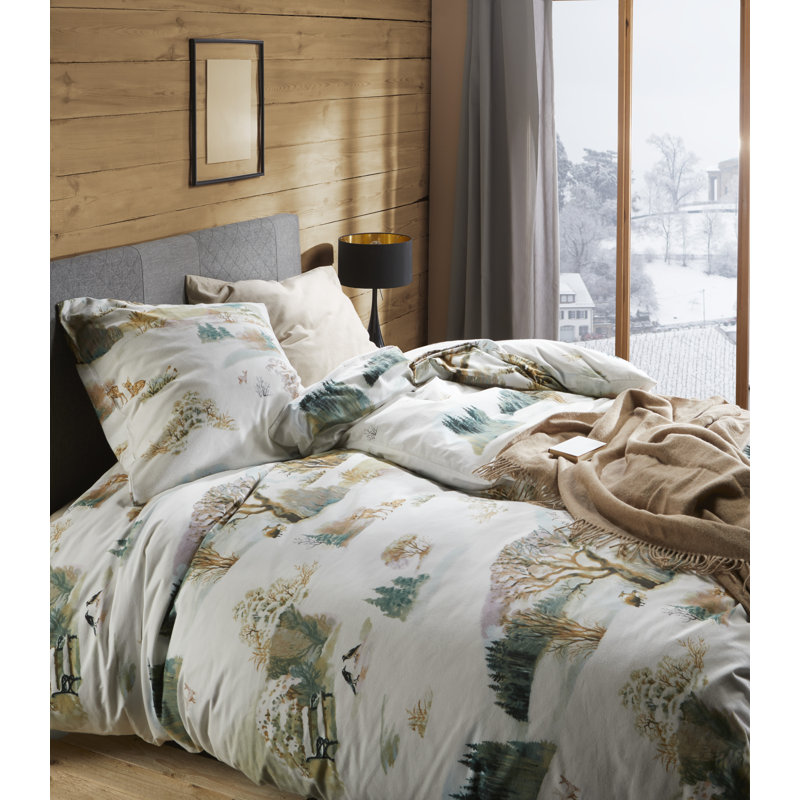 Green Duvet Cover Set, 155 x 220cm - 1 Pillowcase (80 x 80 cm)
