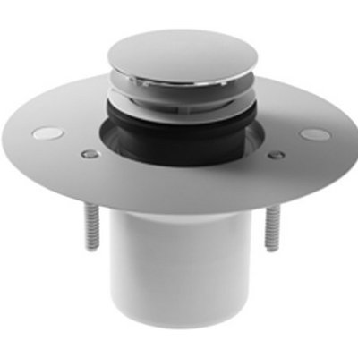 Flush Fitting Shower Tray Vertical Outlet 4" Pop-Up Bathroom Sink Drain