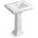 Memoirs® 26.375" Tall Rectangular Pedestal Bathroom Sink with Overflow