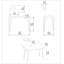 Alduina 120Cm W Rectangular Desk with Wallshelf-1320171812