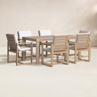 Joly 70" Acacia Patio Dining Set