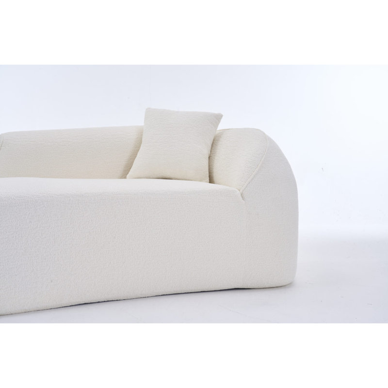 Chaise longue longue à compression Compression, Blanc lait