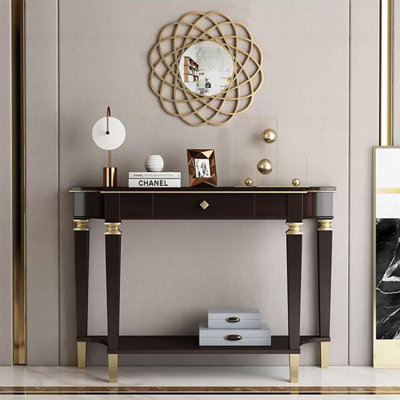 American-style minimalist luxury entrance table