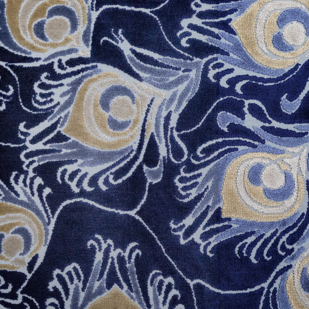Plumage-Hawaii Cut Velvet Upholstery Fabric Top Fabric 