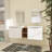 Ansharah 58.46 " W Wall Mounted 2 Double Vanity Bathroom Vanity With Ceramic Top