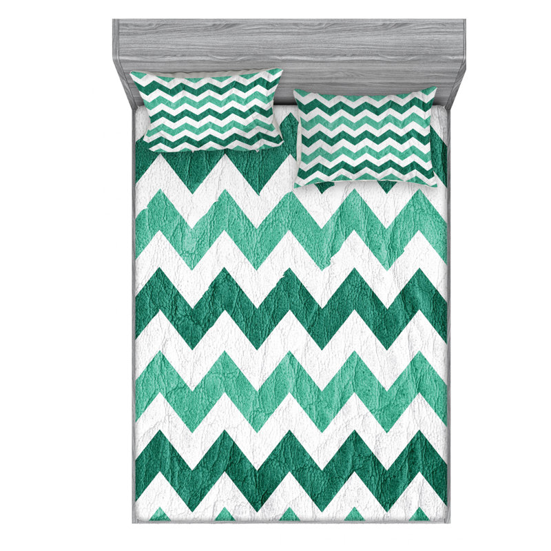 Microfiber Chevron Sheet Set, Full Sheet Set + Fitted Sheet + 2 Pillowcases