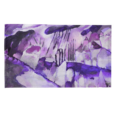 Serviette de thé paysager avec pluie