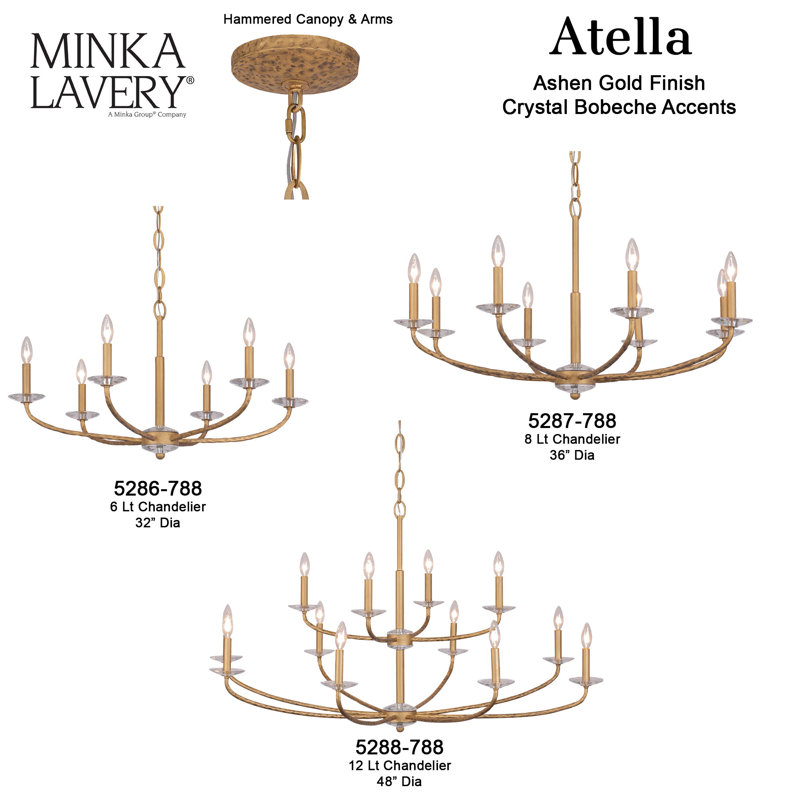 Mercer41 Lobianco - Chandelier, 12, 28.25" H x 48" W x 48" D