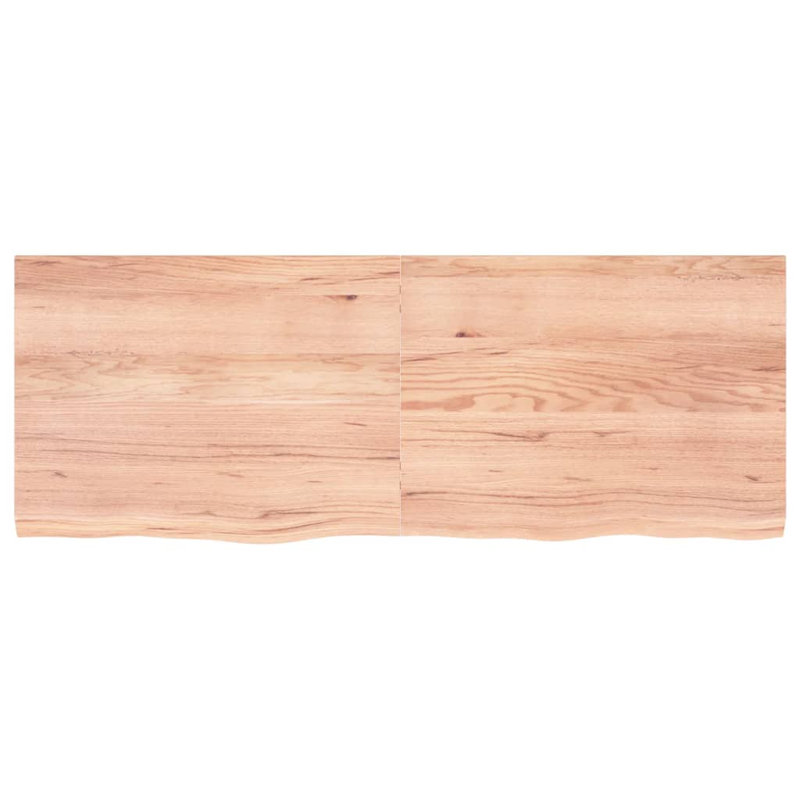 Avonda 160cm Solid Wood Bathroom Vanity Top, Light Brown