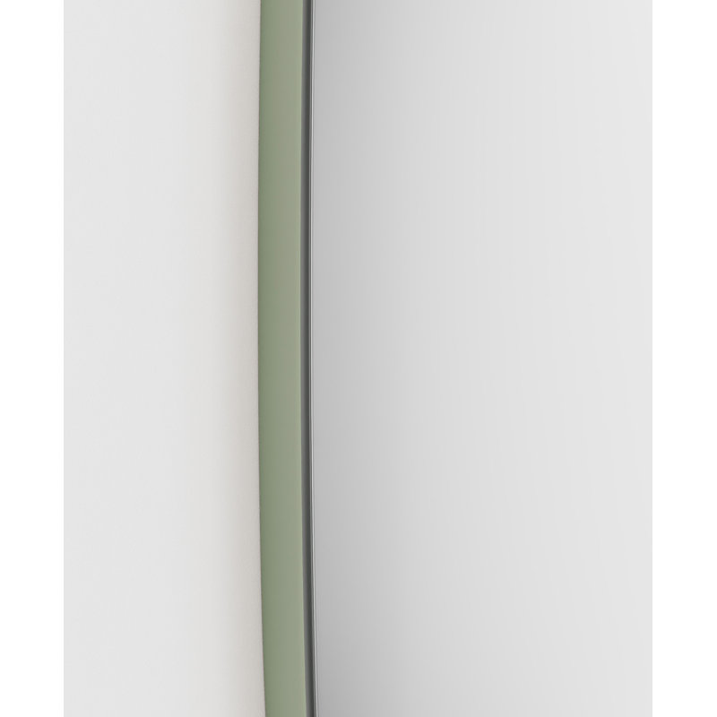 Lakaiya Wood Flat Wall Mirror, Green