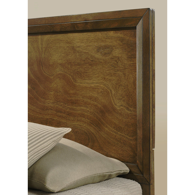 Mobilier de chambre à coucher à panneau en bois de noyer à forte densité de style transitionnel 1pc, Simple