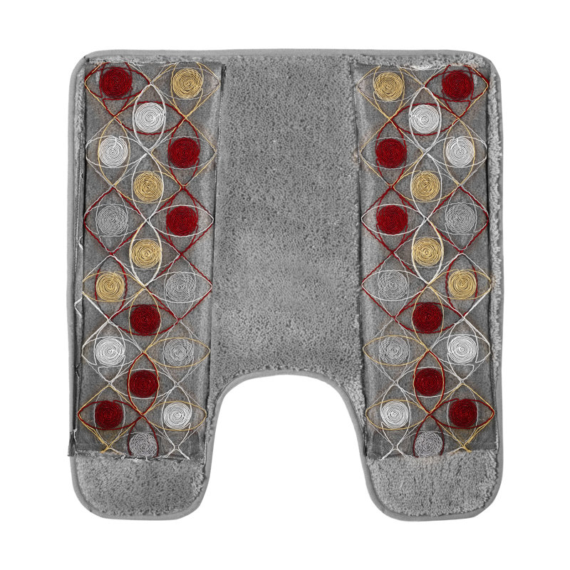 Plastic / Acrylic Non-Slip Contour Mat, Gray