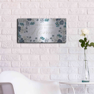 Welcome to Our Home' by Cindy Jacobs, Metal Wall Art