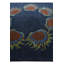 Tapis carré bleu marine Otto