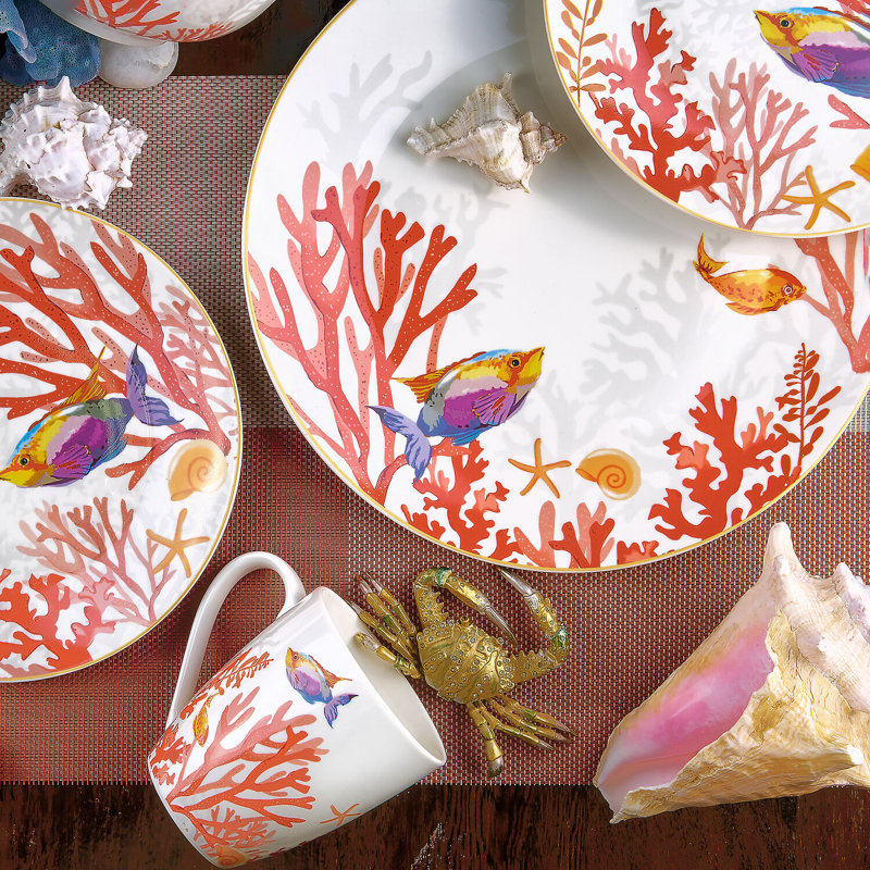 Adrine Piece Porcelain China Dinnerware Set