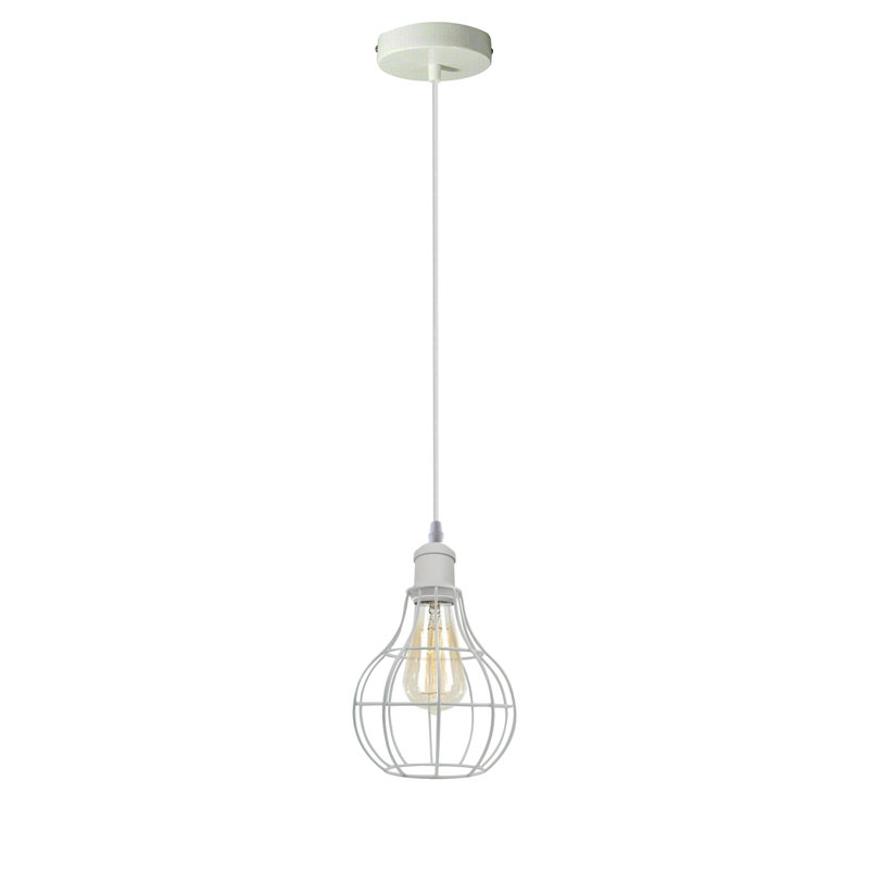 Lowery 1 - Light White Geometric Pendant