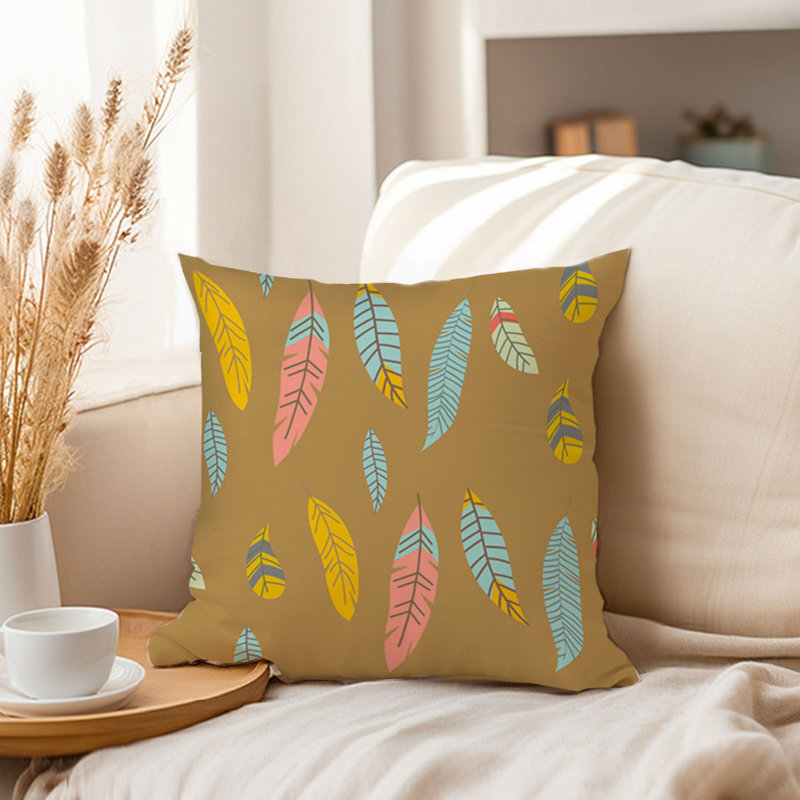 Bohemian Feather III Feather Bohemian, 18" x 18"
